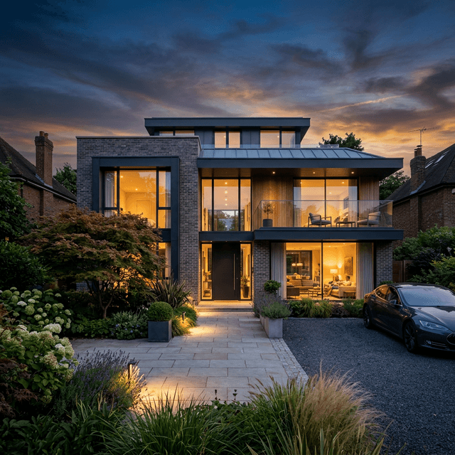 Luxury Home at Dusk